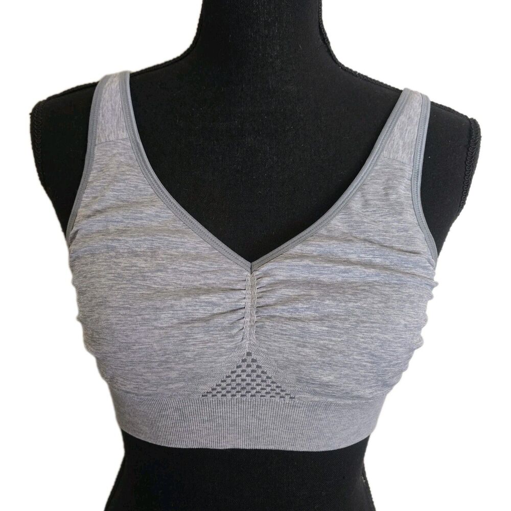 Anita Bra Lotta Post Mastectomy Medium Seamless Pockets Non-wired Gray